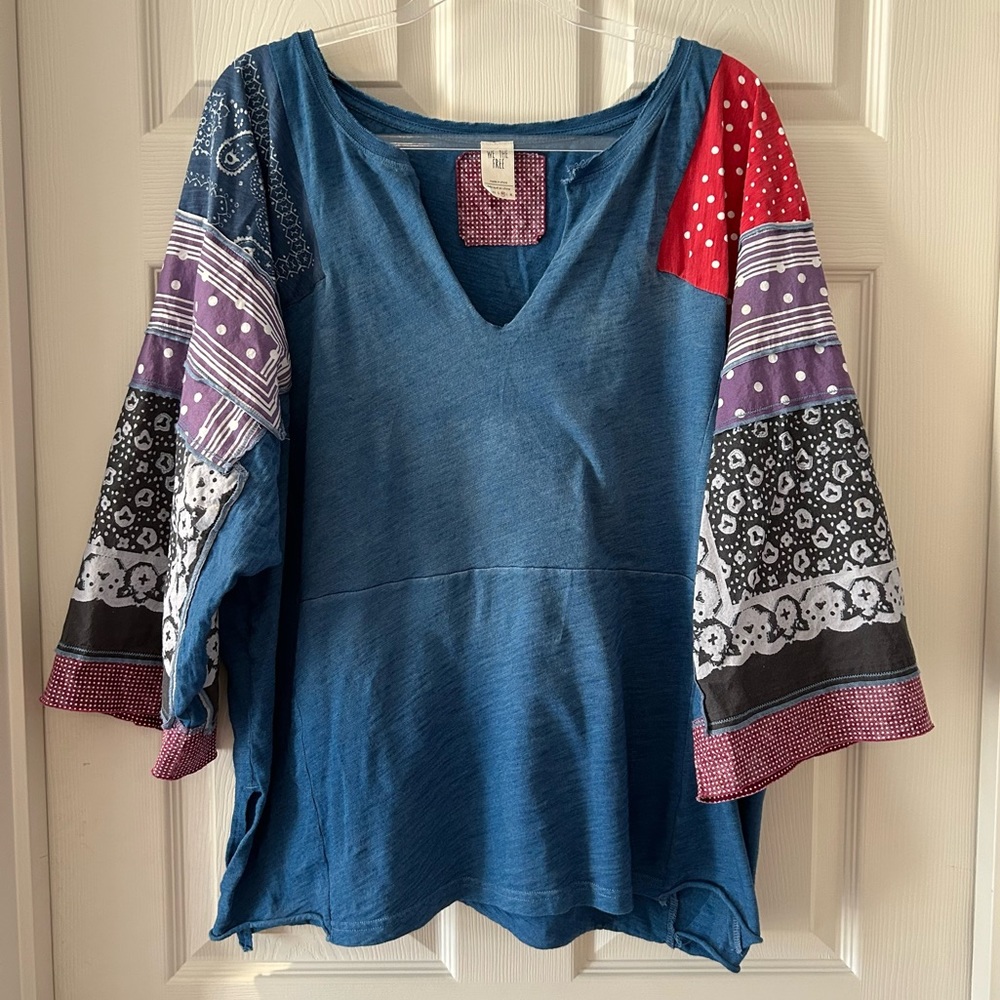 Free People Shibuya Patchwork Tee - Picture 1 of 12